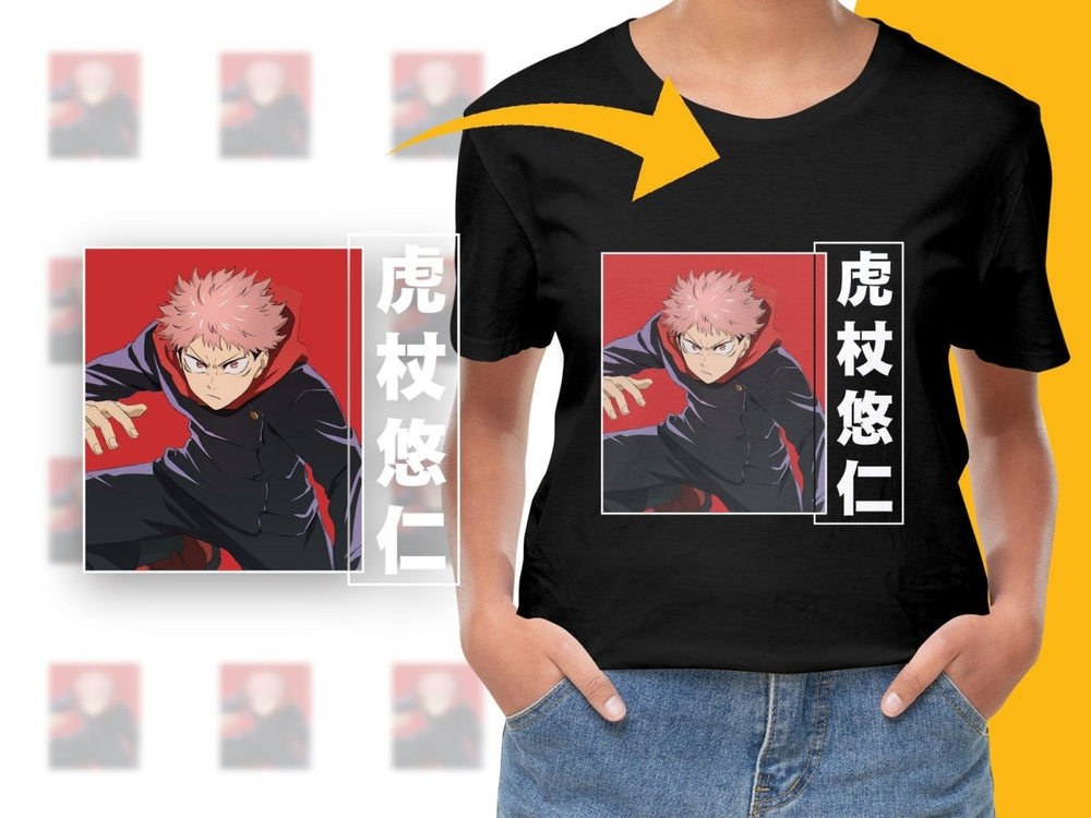Jujutsu Kaisen Yuji Itadori Digital Download PNG - Teepew