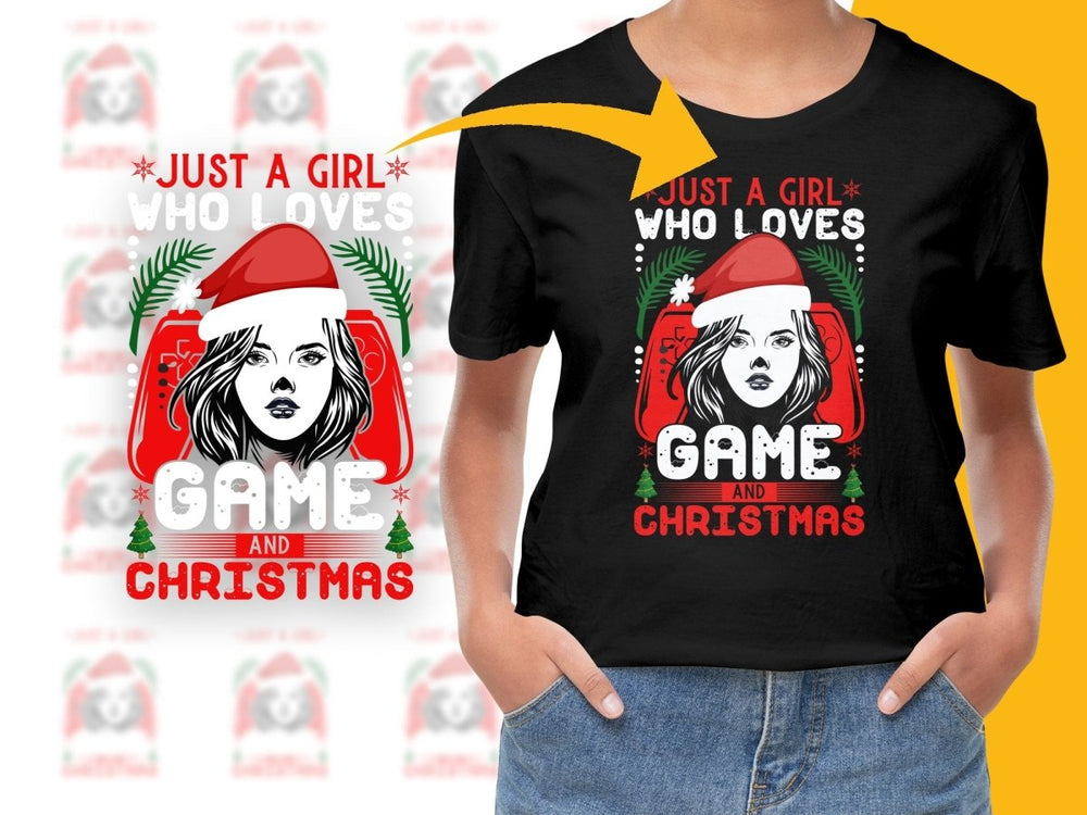Just A Girl And Christmas PNG File - Teepew