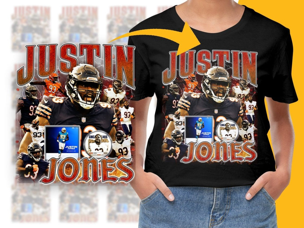 Justin Jones Football Bootleg PNG File - Teepew