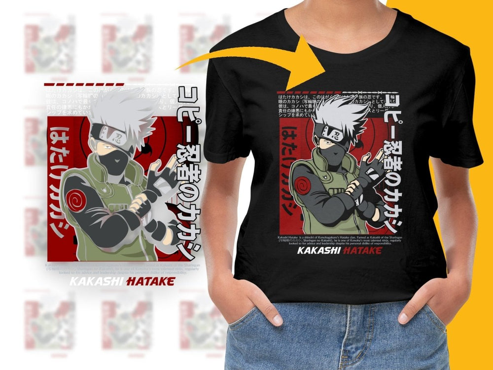 Kakashi Hatake Copy Ninja Themed Graphic PNG File - Teepew