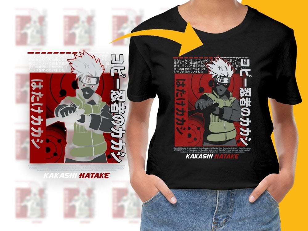 Kakashi Hatake Design Anime Character Graphic PNG File - Teepew