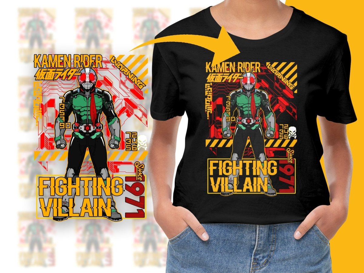 Kamen Rider Fighting Villian Since 1971 PNG File - Teepew