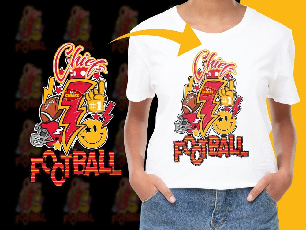 Kansas City Chiefs Artistic Graphic Football PNG File - Teepew