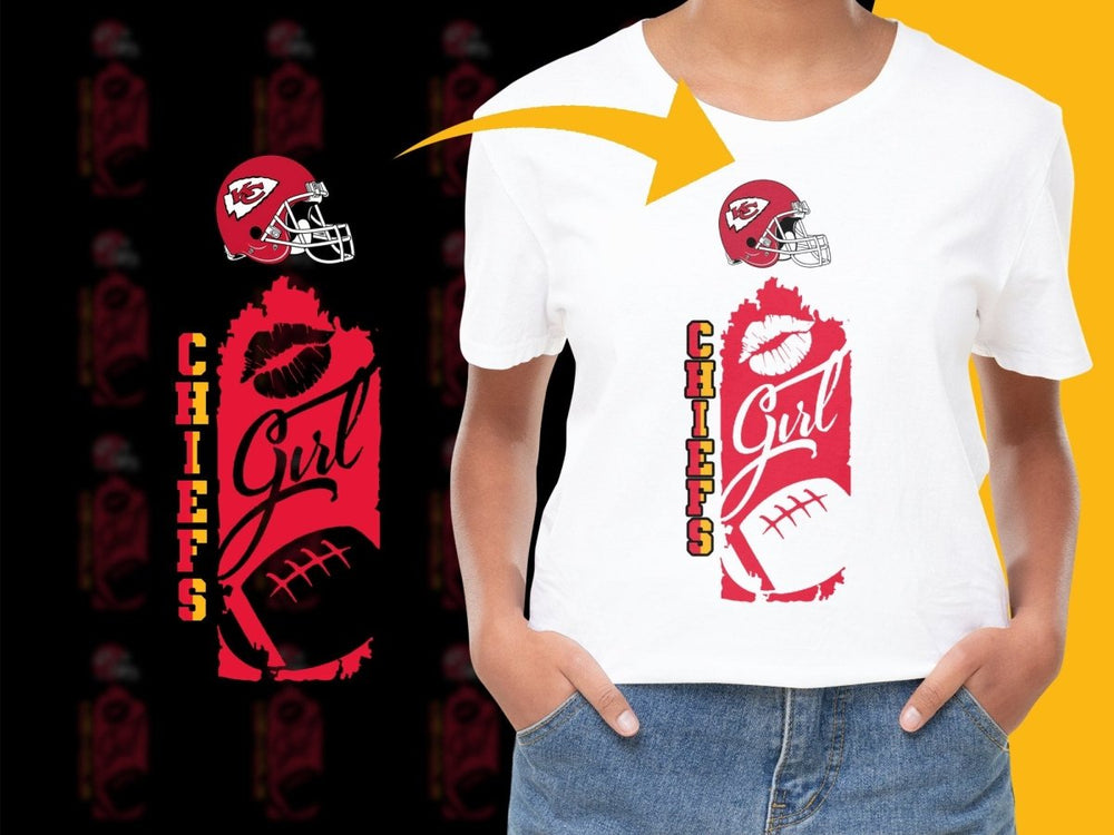 Kansas City Chiefs Girl Graphic Football PNG File - Teepew