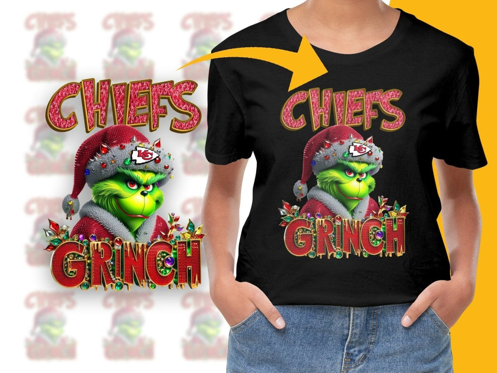 Kansas City Chiefs Grinch Festive Holiday PNG File - Teepew