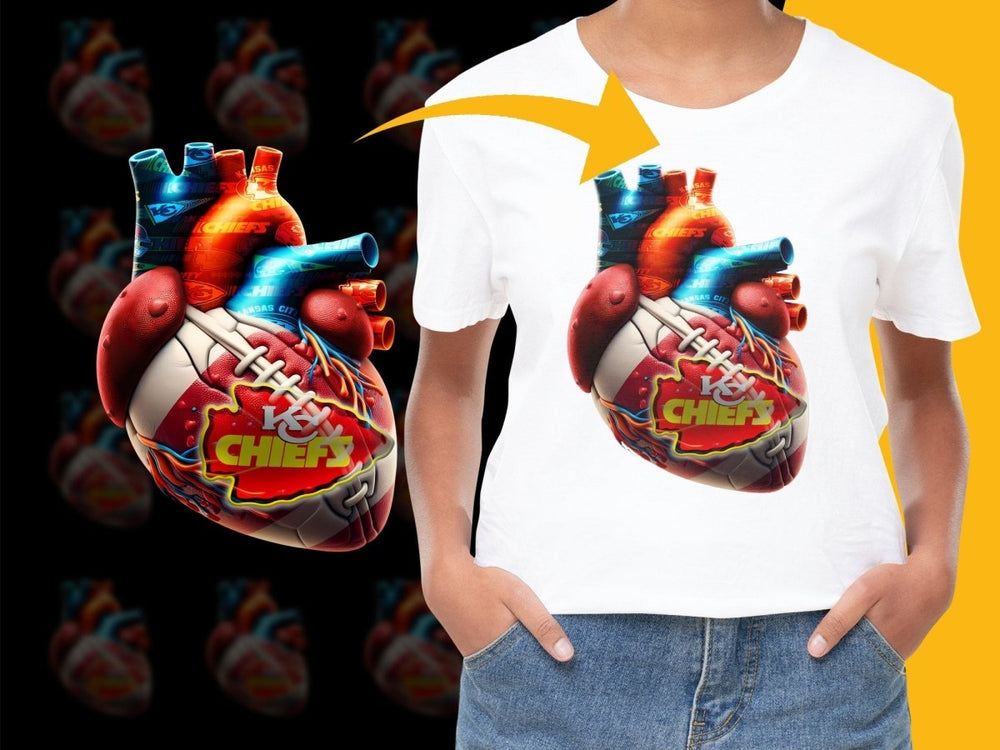 Kansas City Chiefs Heart Design NFL PNG File - Teepew