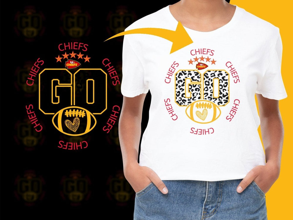 Kansas City Chiefs Leopard Print Fan PNG File - Teepew