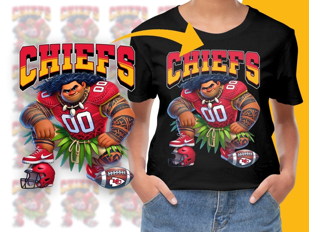 Kansas City Chiefs Maui Moana Graphic PNG File - Teepew