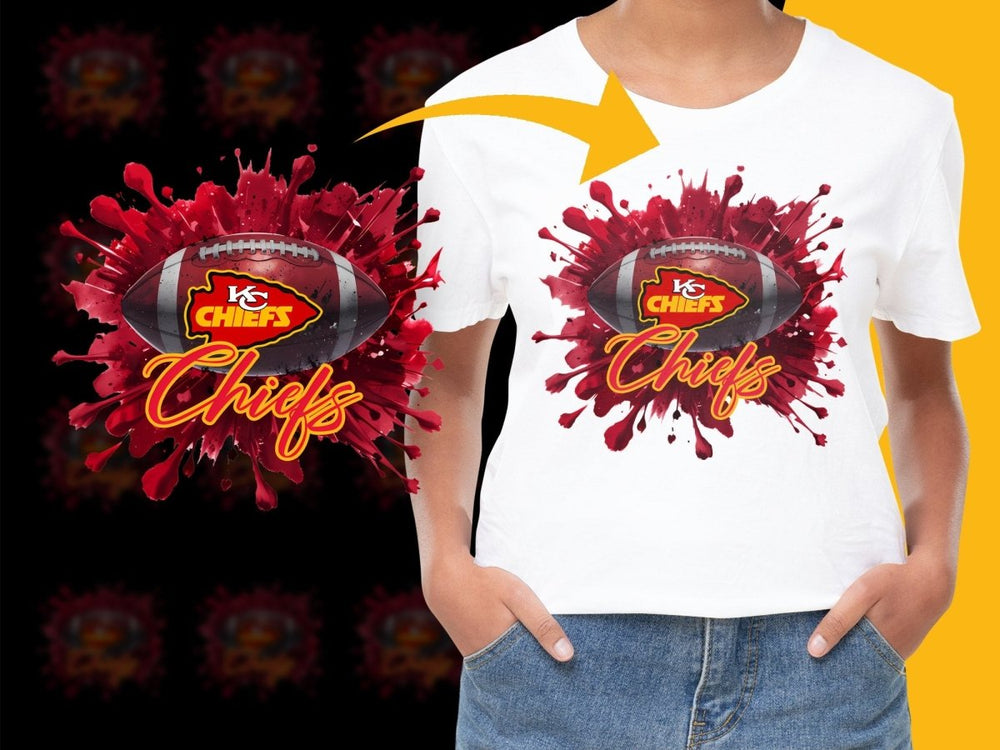 Kansas City Chiefs Splatter Art Design PNG File - Teepew