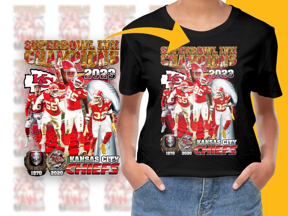 Kansas City Chiefs Superbowl LVII Champions 2023 PNG File - Teepew