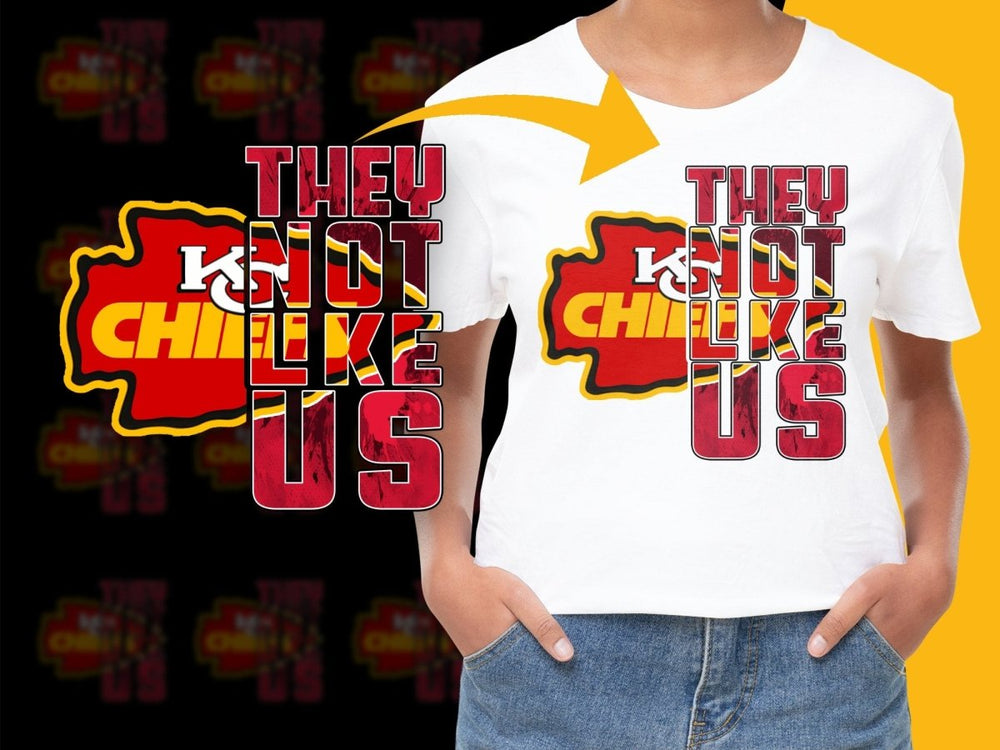 Kansas City Chiefs They Not Like Us Graphic PNG File - Teepew