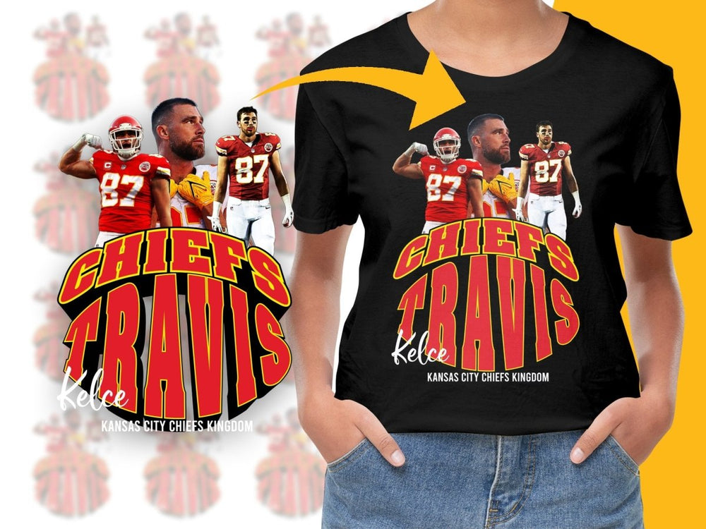 Kansas City Chiefs Travis Kelce Fan PNG File - Teepew