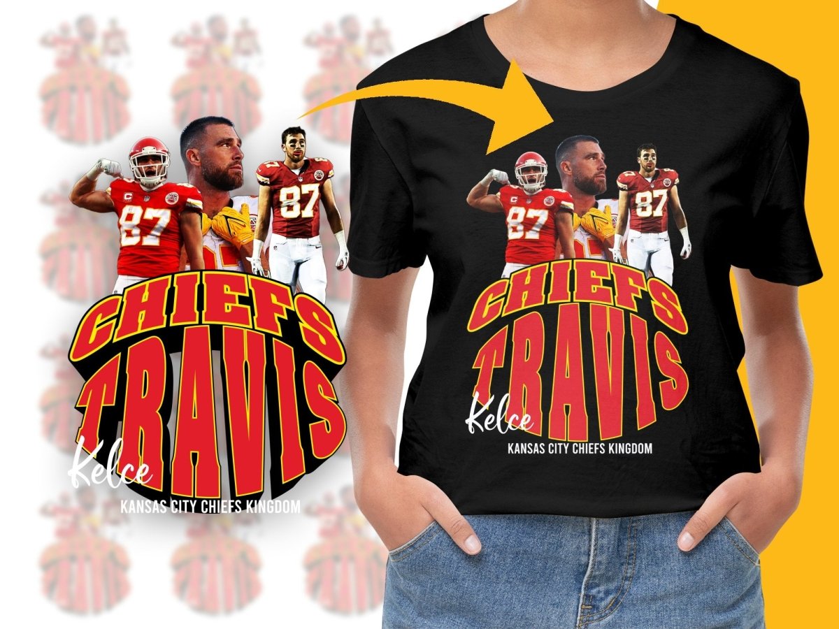 Kansas City Chiefs Travis Kelce Fan PNG File - Teepew