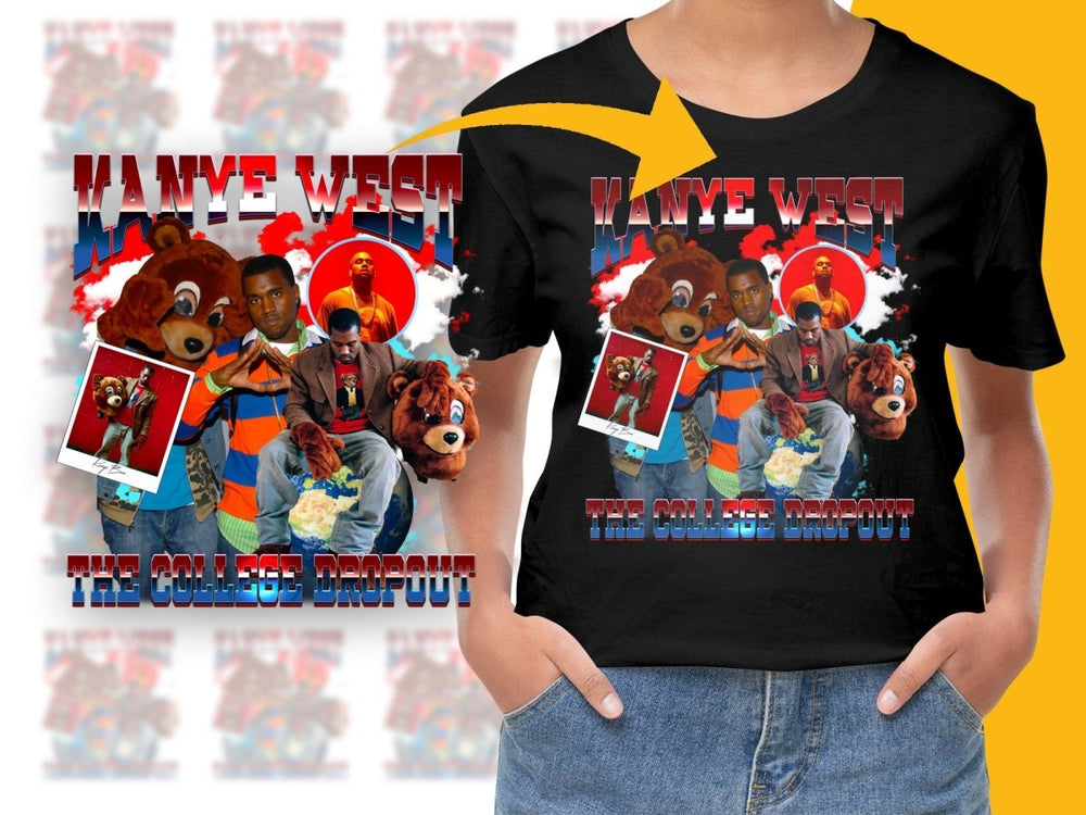 Kanye West The College Dropout Bootleg PNG File - Teepew