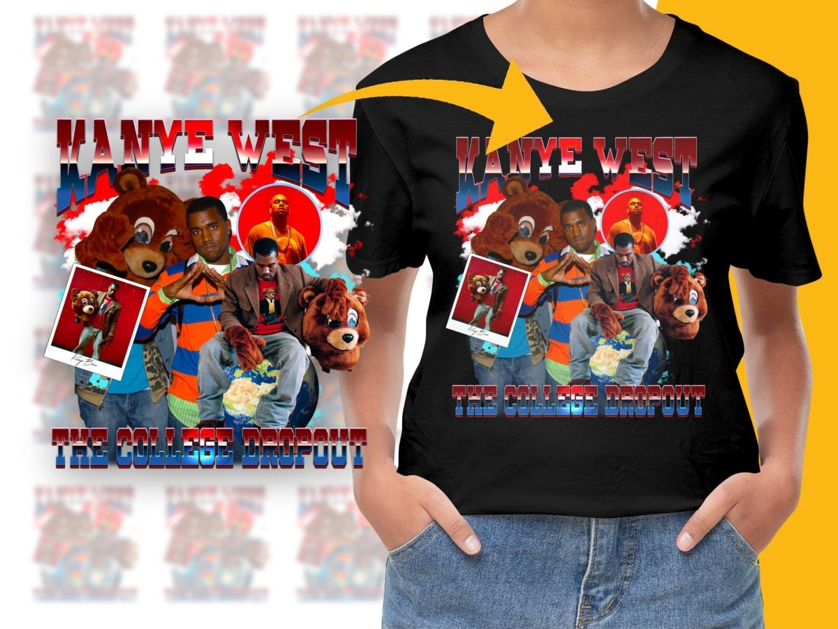 Kanye West The College Dropout Bootleg PNG File - Teepew