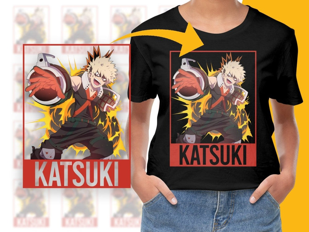 Katsuki Bakugo Anime Character PNG Digital - Teepew