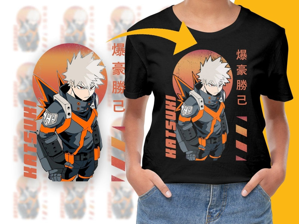 Katsuki Bakugo Anime Character PNG Digital Download - Teepew