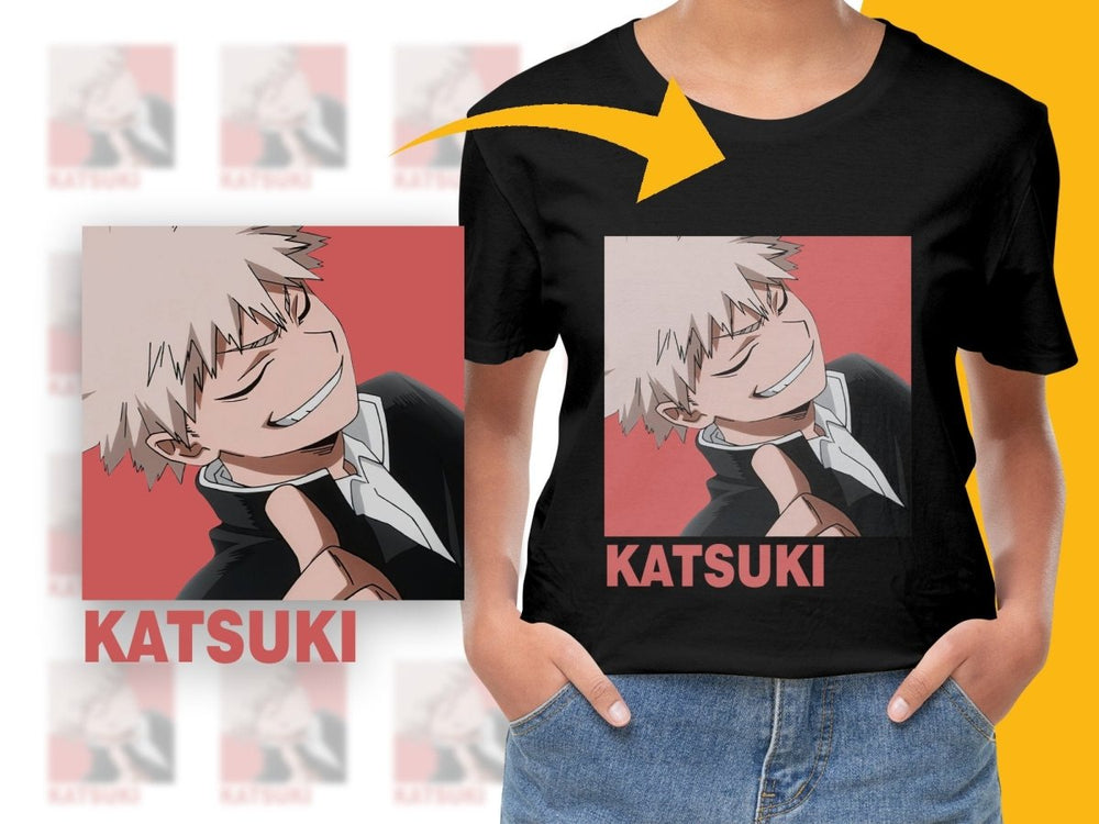 Katsuki Bakugo Anime Character PNG Digital Download - Teepew