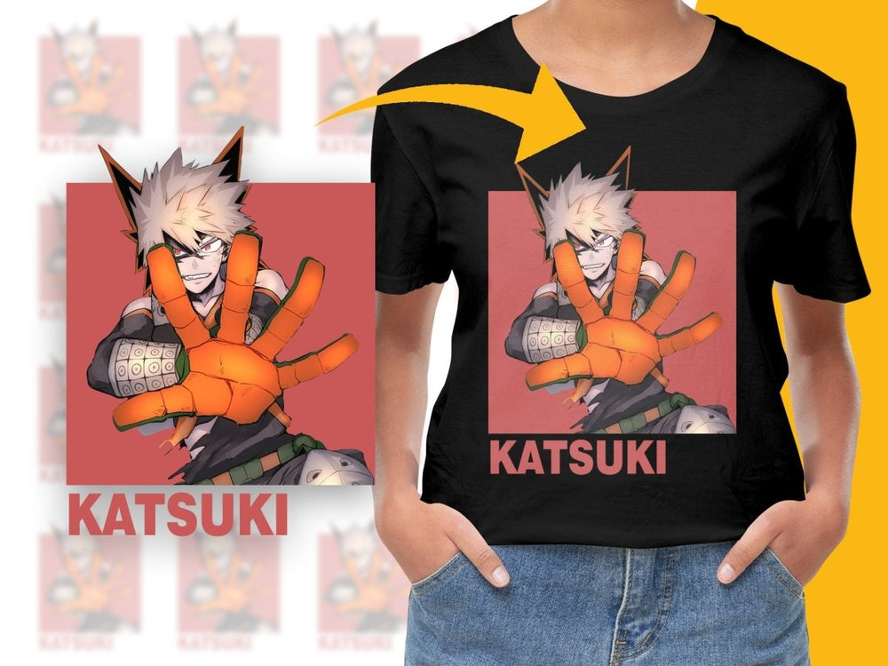 Katsuki Bakugo Anime Character Poster Digital Download - Teepew