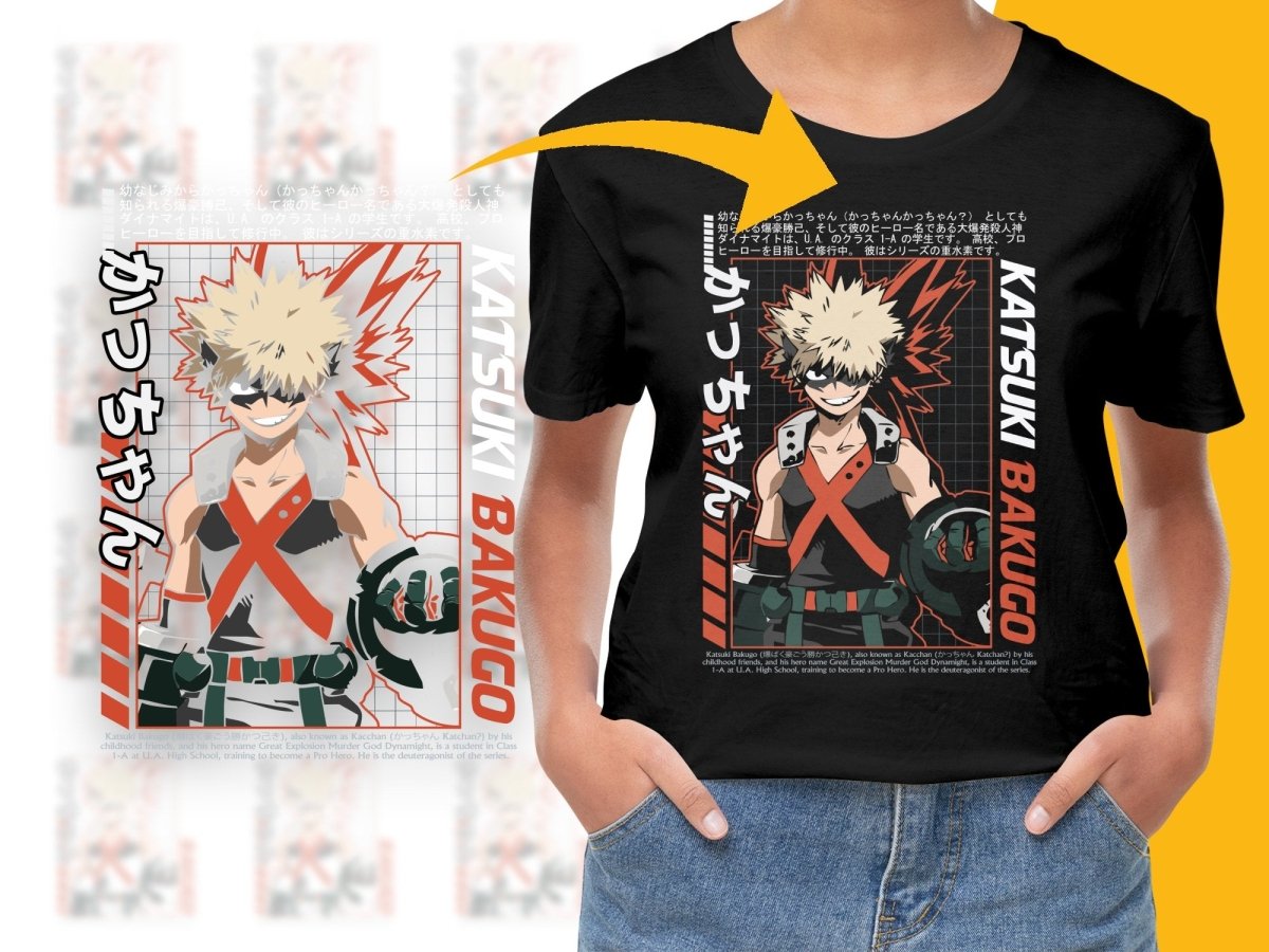 Katsuki Bakugo Explosive Hero Anime Character PNG File - Teepew