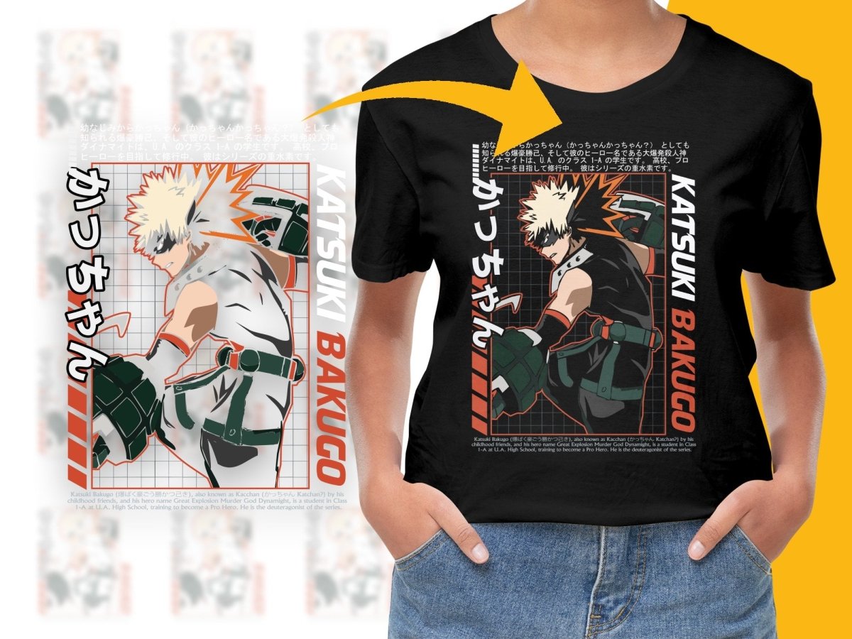 Katsuki Bakugo Graphic Design Anime PNG File - Teepew