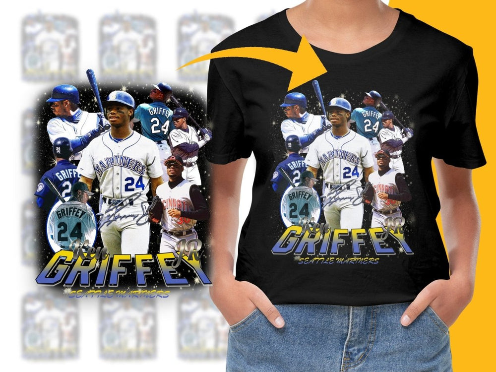 Ken Griffey Jr Seattle Mariners Softball PNG File - Teepew