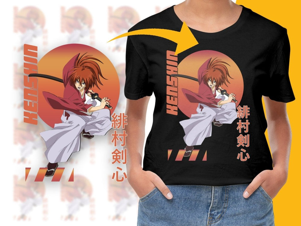 Kenshin Himura Anime Character PNG Digital Download - Teepew