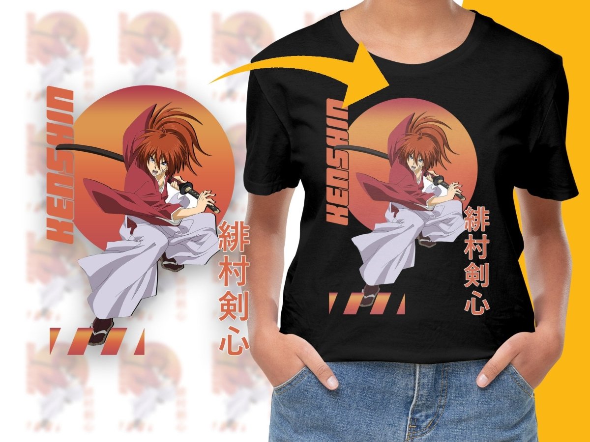 Kenshin Himura Anime Character PNG Digital Download - Teepew