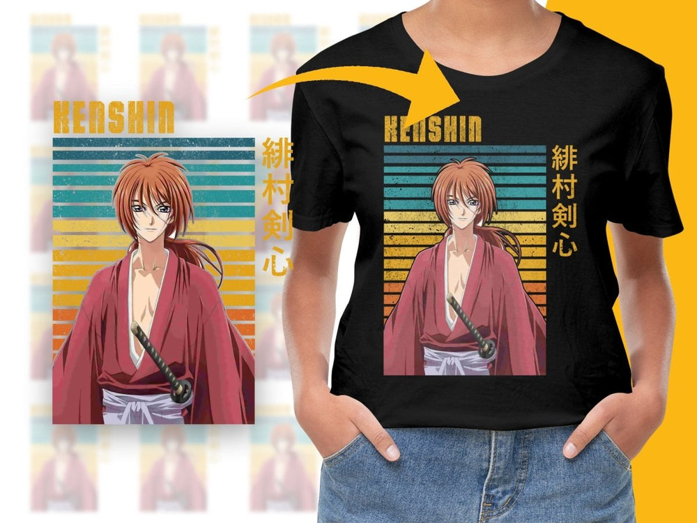 Kenshin Himura Anime Character PNG Digital Download - Teepew