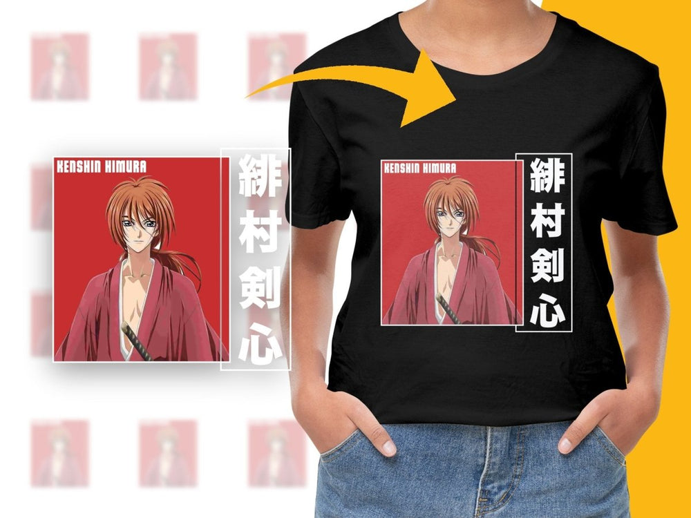 Kenshin Himura Anime Character PNG Digital Download - Teepew