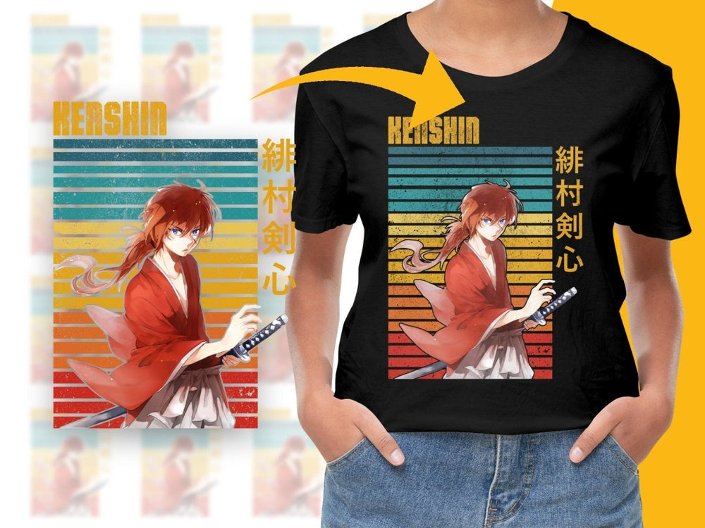 Kenshin Himura Anime Character PNG Digital Download - Teepew
