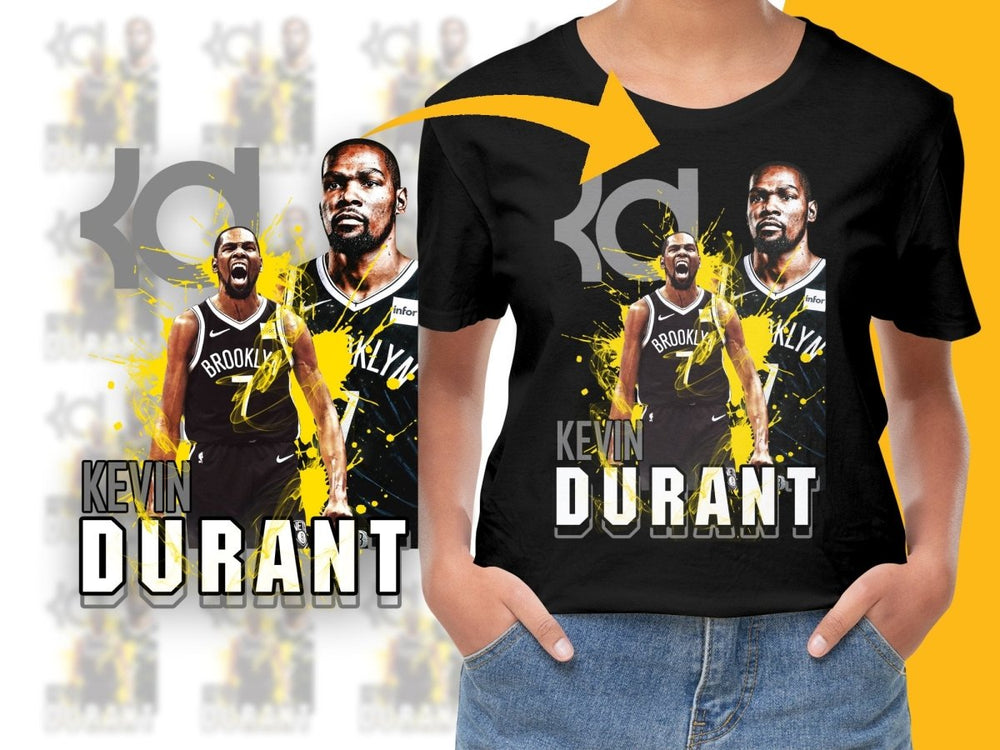 Kevin Durant Brooklyn Nets Basketball Legend Bootleg PNG File - Teepew