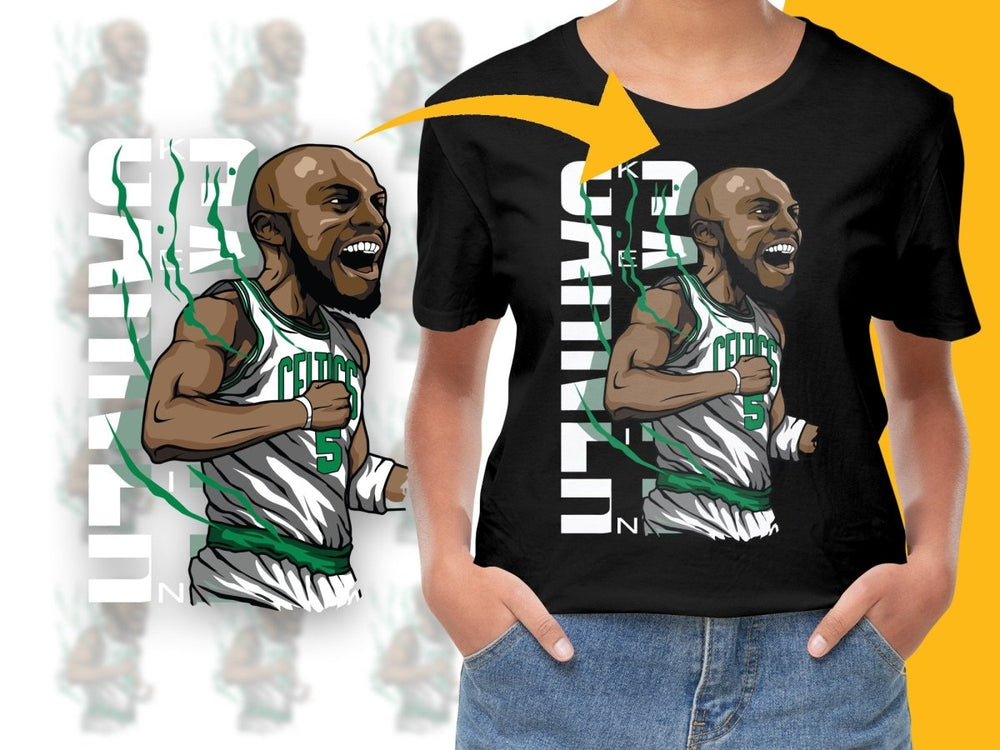 Kevin Garnett Boston Celtics Energetic Basketball Player PNG File - Teepew