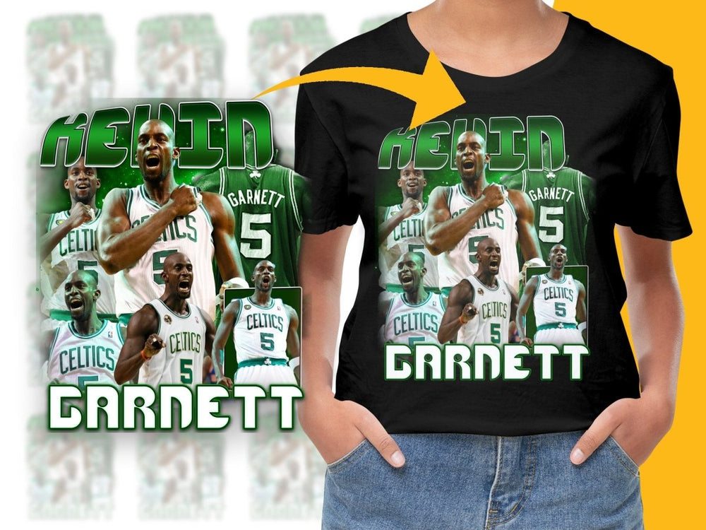 Kevin Garnett Boston Celtics Legend Basketball Player Bootleg PNG File - Teepew