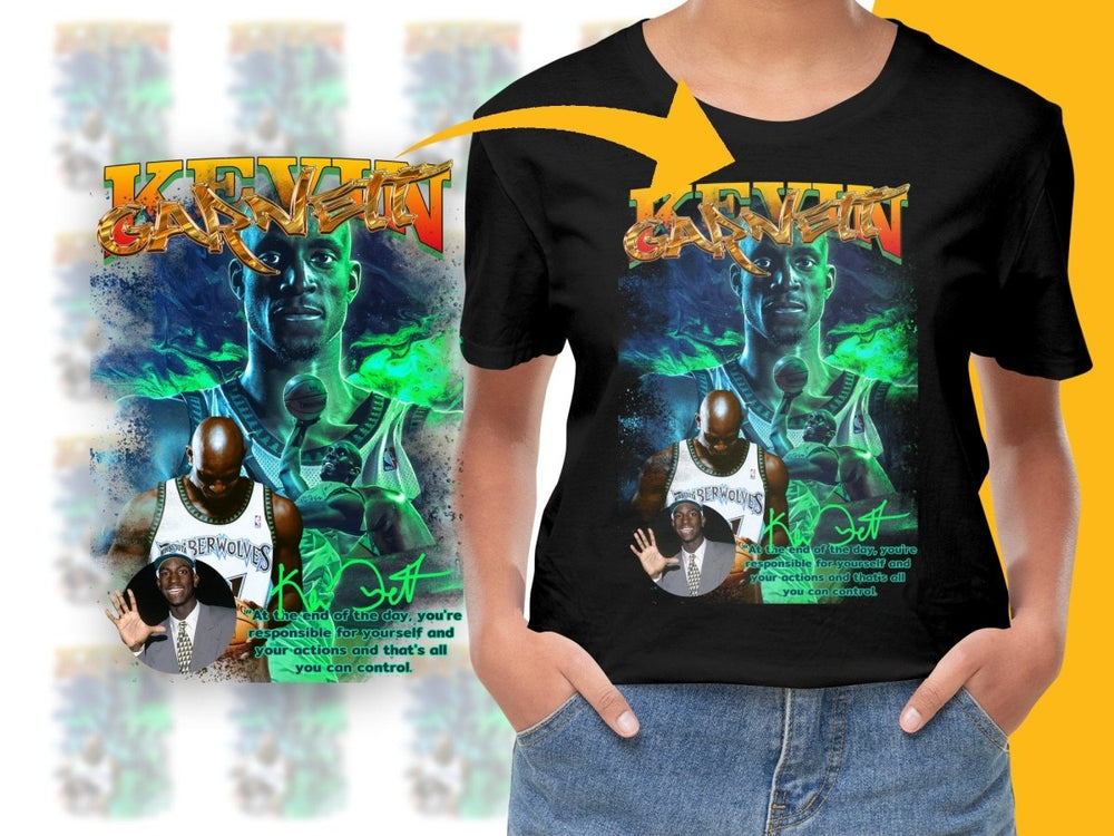 Kevin Garnett Legendary Quote Basketball Star Bootleg PNG File - Teepew