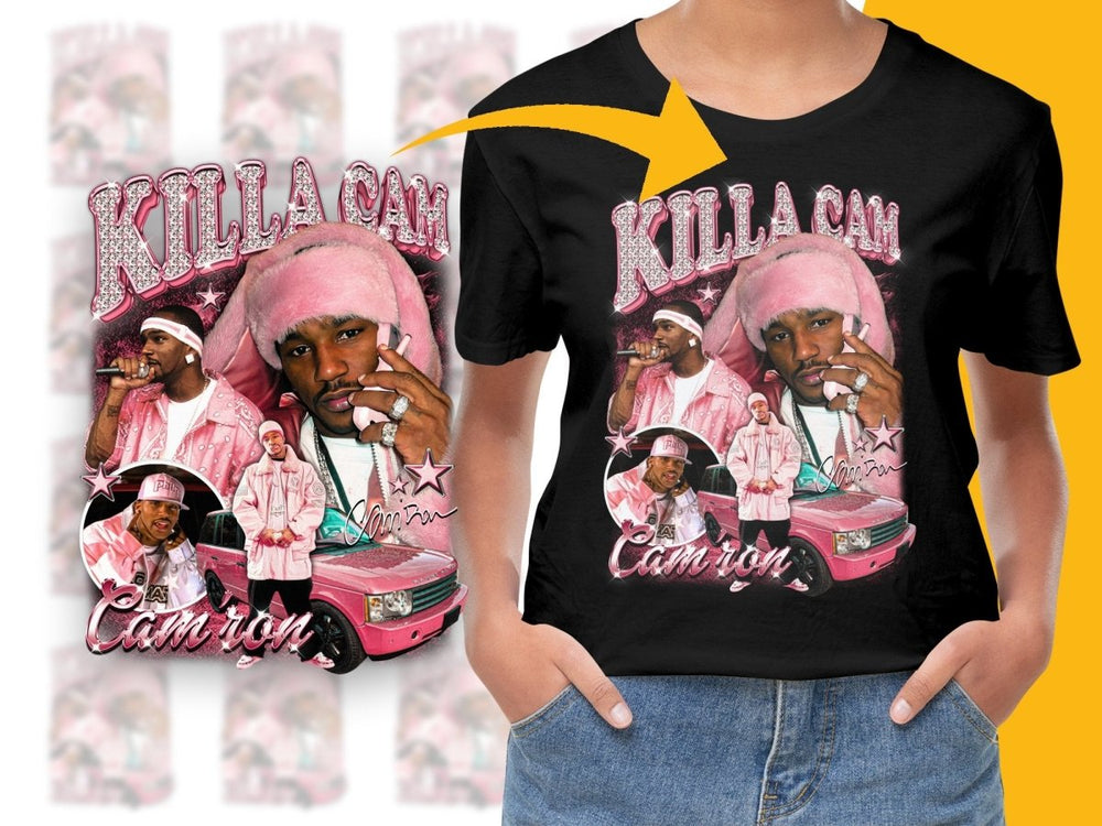 Killa Cam Art Iconic Pink Hip Hop Fashion PNG File - Teepew