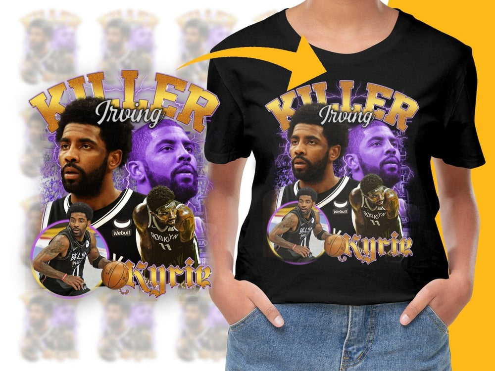 Killer Irving Brooklyn Nets Basketball Superstar Bootleg PNG File - Teepew