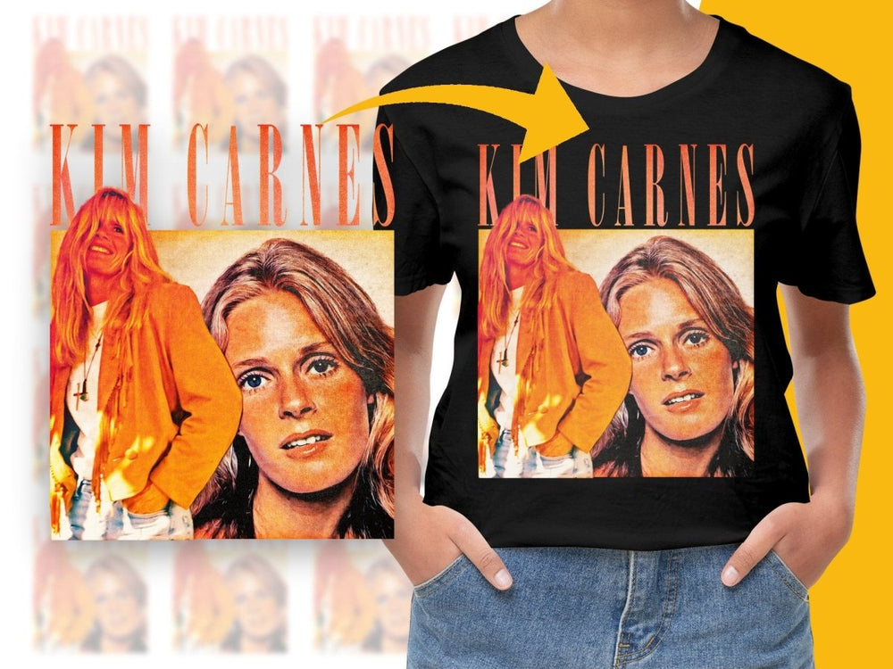 KIM CARNES Music Homage PNG File - Teepew