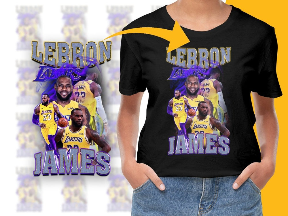 King Lebron James Los Angeles Lakers Basketball Champion PNG File - Teepew