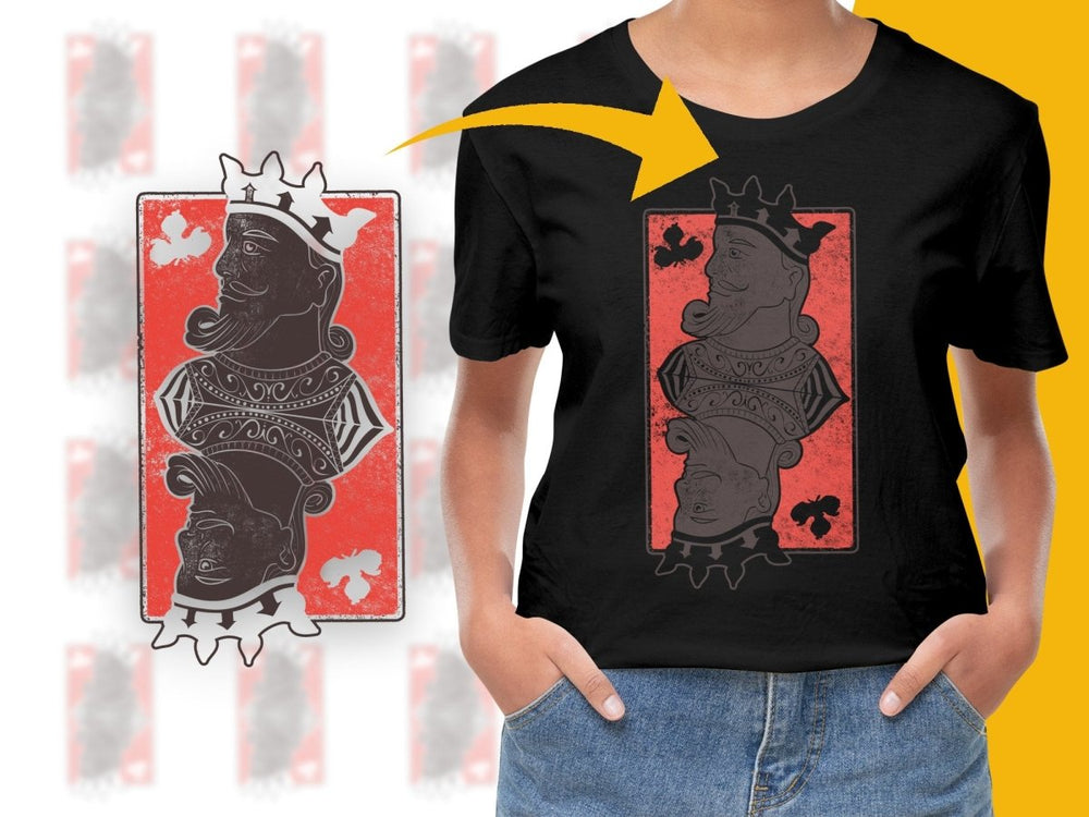 King Playing Card Inspired Graphic Tee PNG File - Teepew