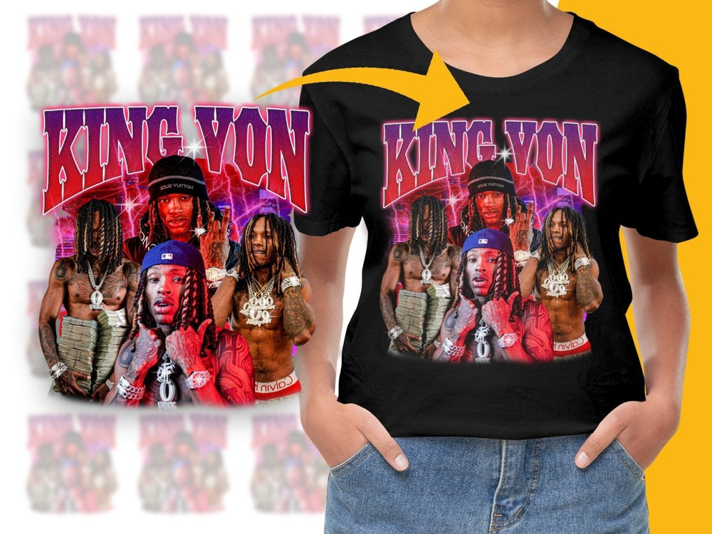 King Von Bootleg Collection Graphic PNG File - Teepew
