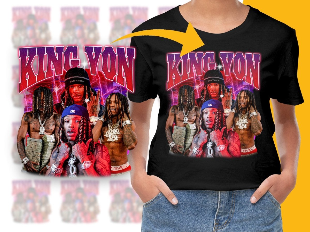 King Von Bootleg Collection Graphic PNG File - Teepew