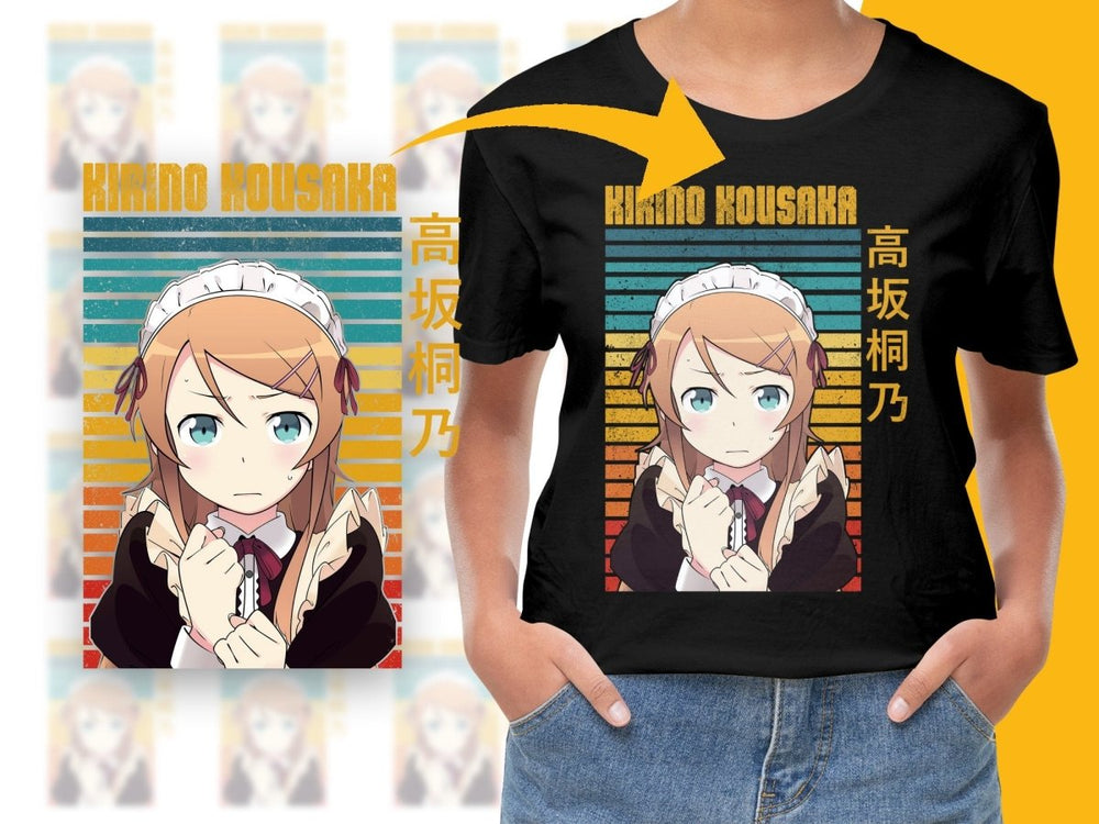 Kirino Kousaka Maid Outfit Anime Character Art Digital - Teepew