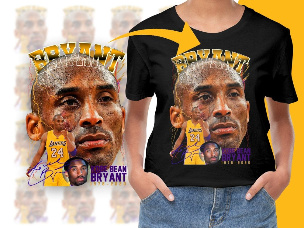 Kobe Bean Bryant Basketball Legend 1978 - 2020 Lakers Tribute Bootleg PNG File - Teepew