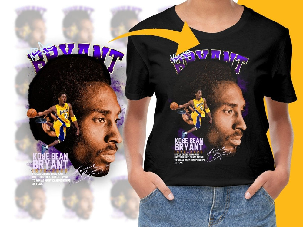 Kobe Bean Bryant Lakers Basketball Legend Memorial Bootleg PNG File - Teepew