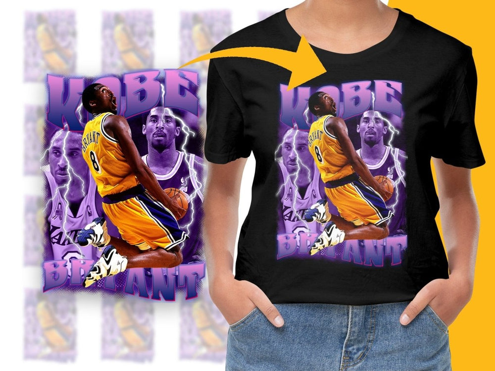 Kobe Bryant Basketball Legend Los Angeles Lakers Bootleg PNG File - Teepew