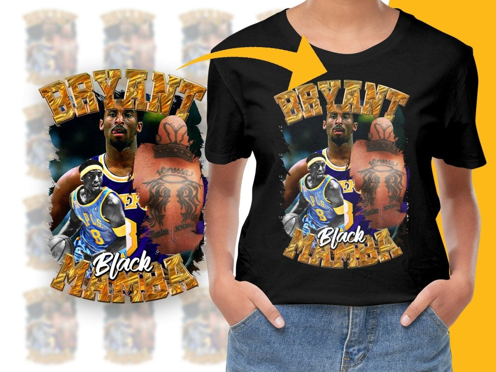 Kobe Bryant Black Mamba Basketball Legend Bootleg PNG File - Teepew