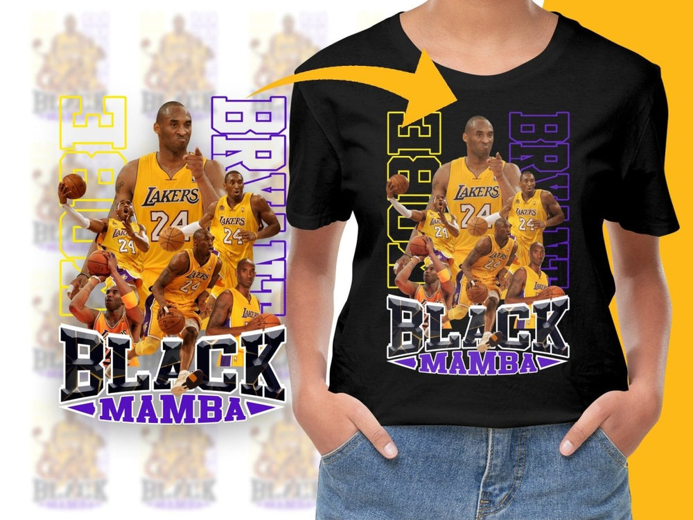 Kobe Bryant Black Mamba Los Angeles Lakers Legend Bootleg PNG File - Teepew