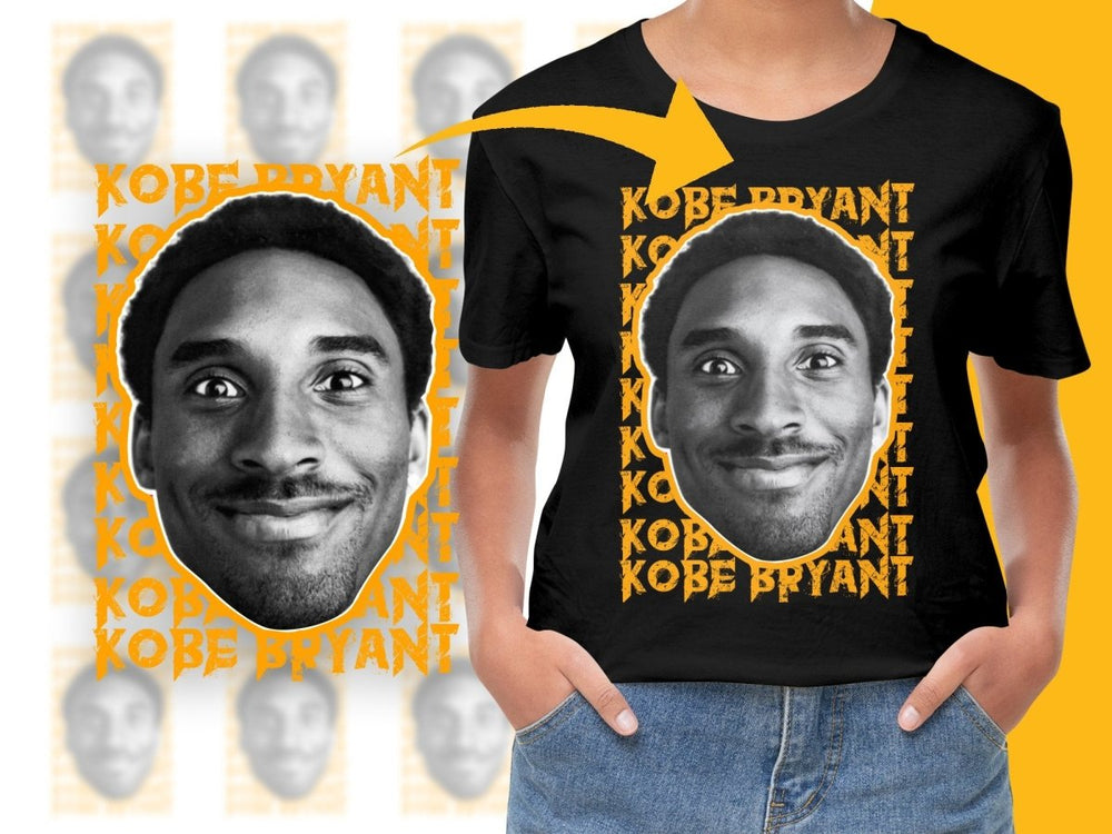 Kobe Bryant Face Basketball Legend PNG File - Teepew