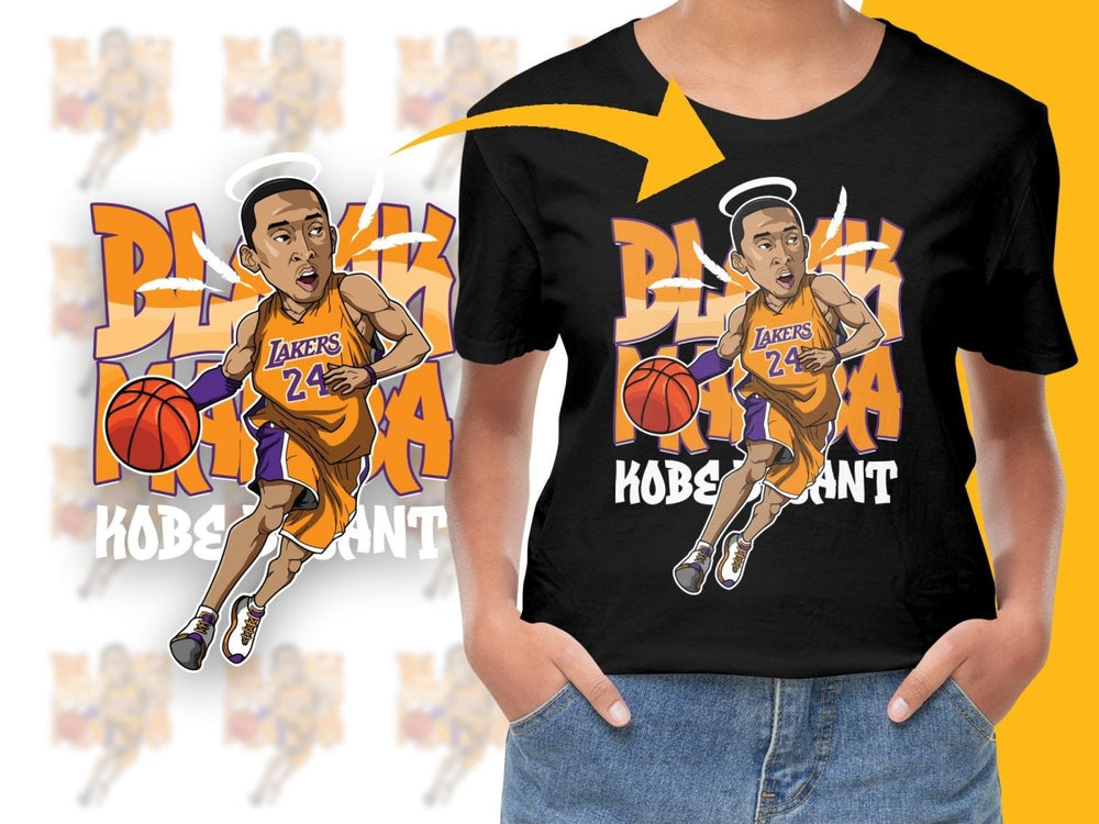 Kobe Bryant Lakers Basketball Player Dribbling PNG File - Teepew